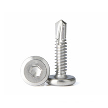 High Quality Stainless Steel Flat Head Hex Socket Self Drilling Screw